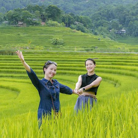 Vila Puluong Bamboo Huong Ba Thuoc Exteriér fotografie