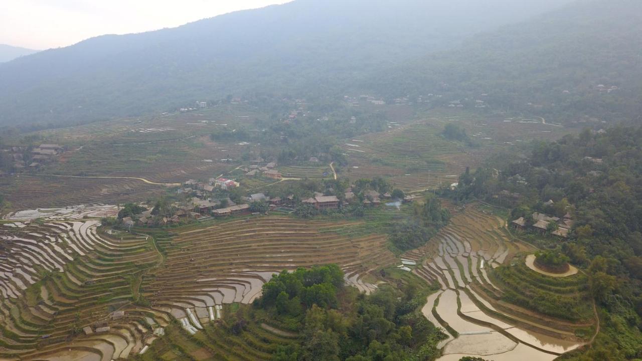 Vila Puluong Bamboo Huong Ba Thuoc Exteriér fotografie