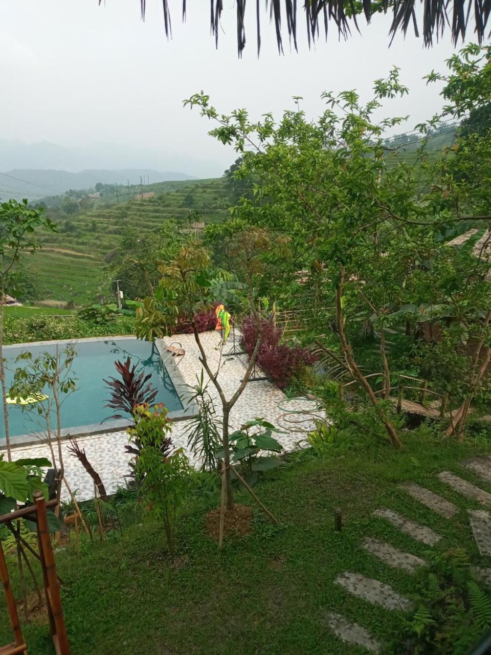 Vila Puluong Bamboo Huong Ba Thuoc Exteriér fotografie