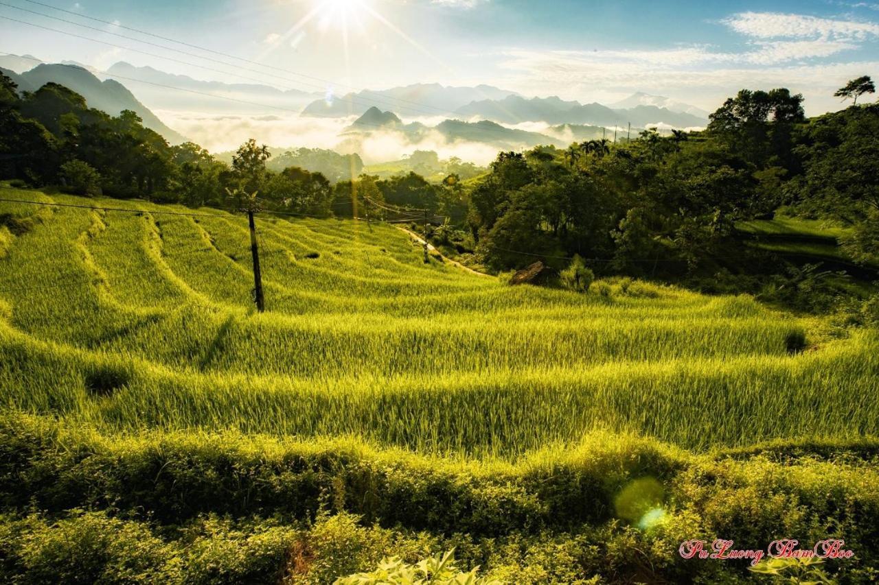Vila Puluong Bamboo Huong Ba Thuoc Exteriér fotografie